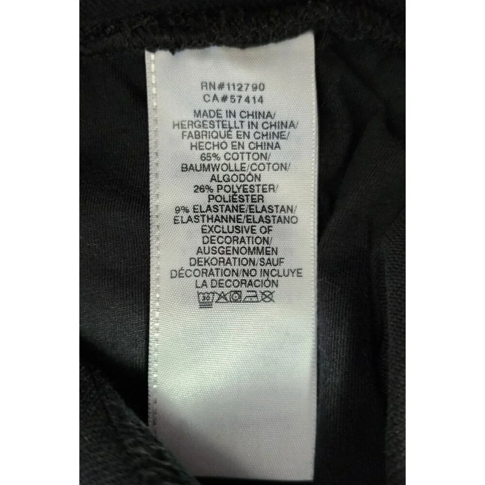 True Religion Black Classic Logo Stretch Drawstring Jogger‎ Sweatpants Size XL